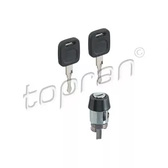 Cylindre de fermeture, serrure de contact d'allumage TOPRAN 107 090