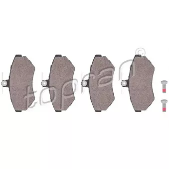 Jeu de 4 plaquettes de frein avant TOPRAN 107 235