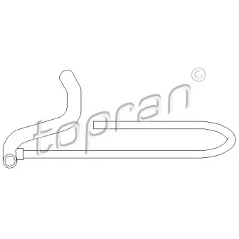 Tuyau, ventilation de carter-moteur TOPRAN 107 392