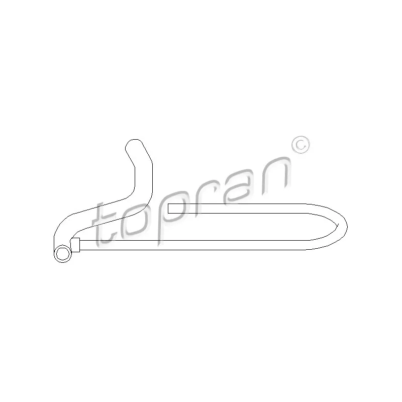 Tuyau, ventilation de carter-moteur TOPRAN 107 392