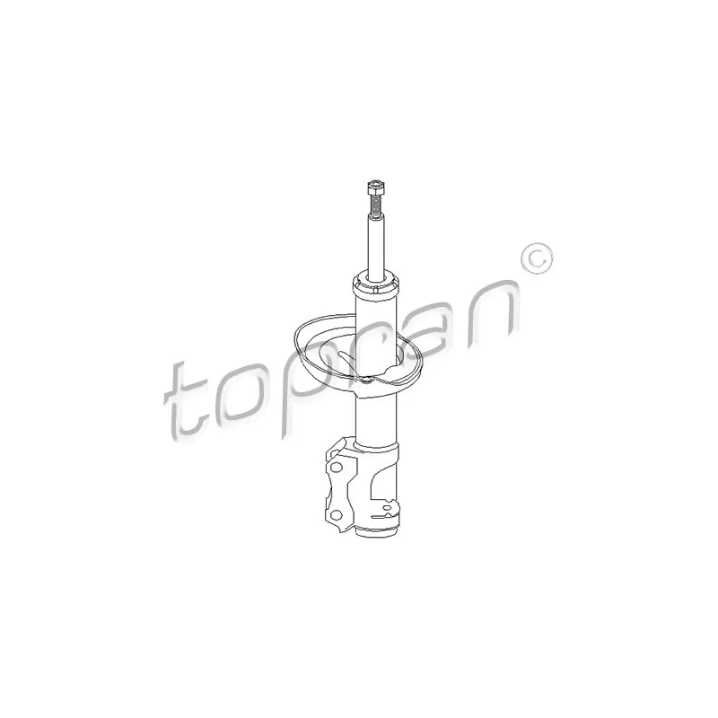 Jeu de 2 amortisseurs avant TOPRAN 108 364