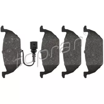 Jeu de 4 plaquettes de frein avant TOPRAN 108 504
