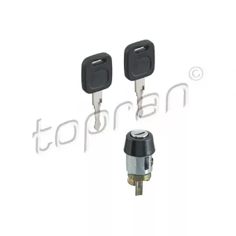 Cylindre de fermeture, serrure de contact d'allumage TOPRAN 109 081