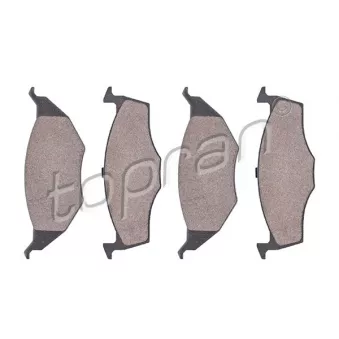 Jeu de 4 plaquettes de frein avant TOPRAN 109 459