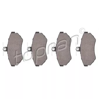 Jeu de 4 plaquettes de frein avant TOPRAN 109 478