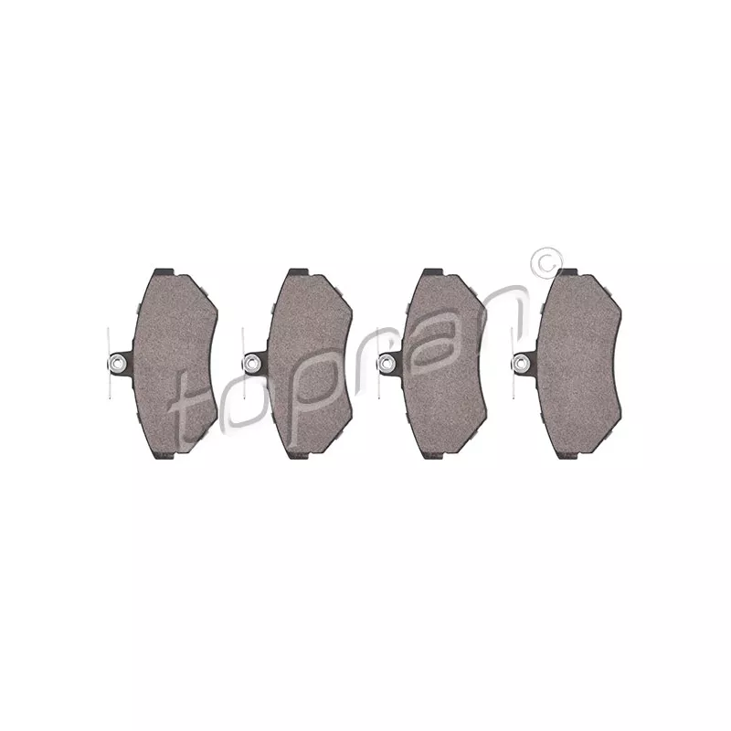 Jeu de 4 plaquettes de frein avant TOPRAN 109 478