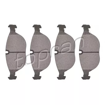 Jeu de 4 plaquettes de frein avant TOPRAN 110 538