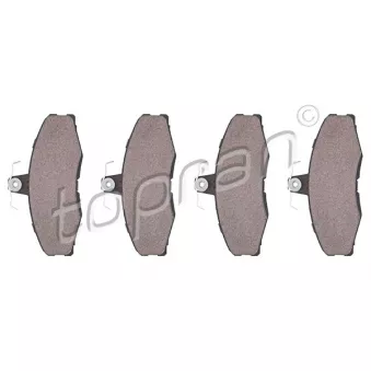 Jeu de 4 plaquettes de frein avant TOPRAN 110 653