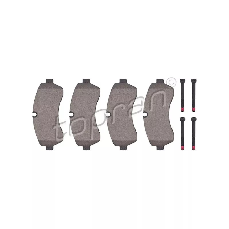 Jeu de 4 plaquettes de frein avant TOPRAN 111 656