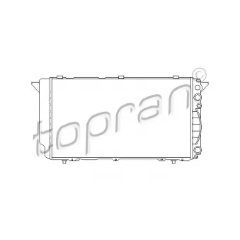 Radiateur, refroidissement du moteur TOPRAN 112 295