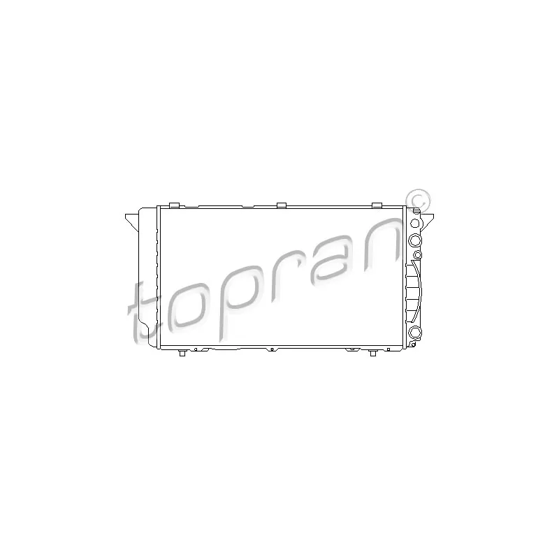 Radiateur, refroidissement du moteur TOPRAN 112 295