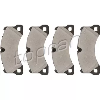 Jeu de 4 plaquettes de frein avant TOPRAN 113 814