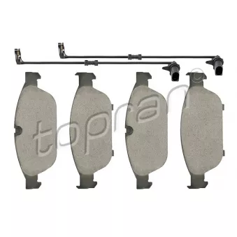 Jeu de 4 plaquettes de frein avant TOPRAN 115 101