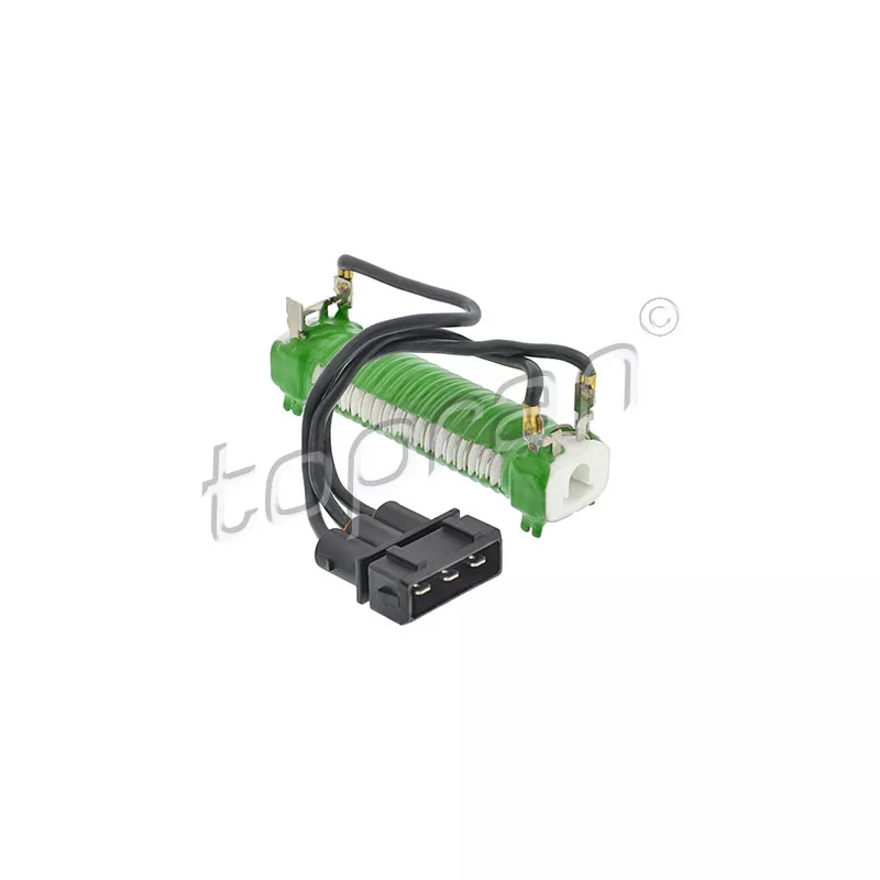 Résistance de série, moteur électrique-ventilateur du radiat TOPRAN 115 557