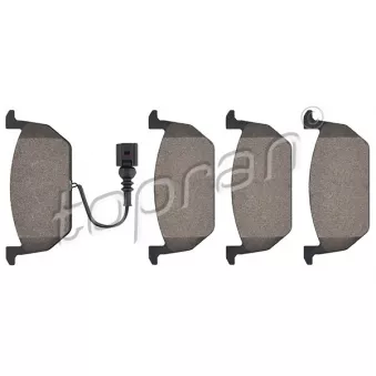 Jeu de 4 plaquettes de frein avant TOPRAN 115 814