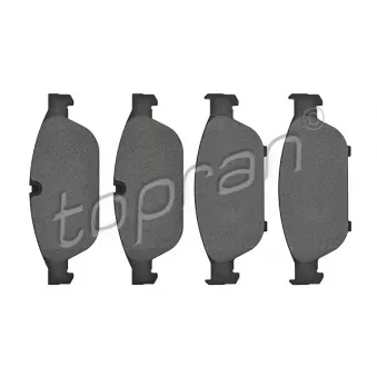 Jeu de 4 plaquettes de frein avant TOPRAN 116 889