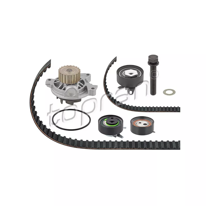 Pompe à eau + kit de courroie de distribution TOPRAN 117 407