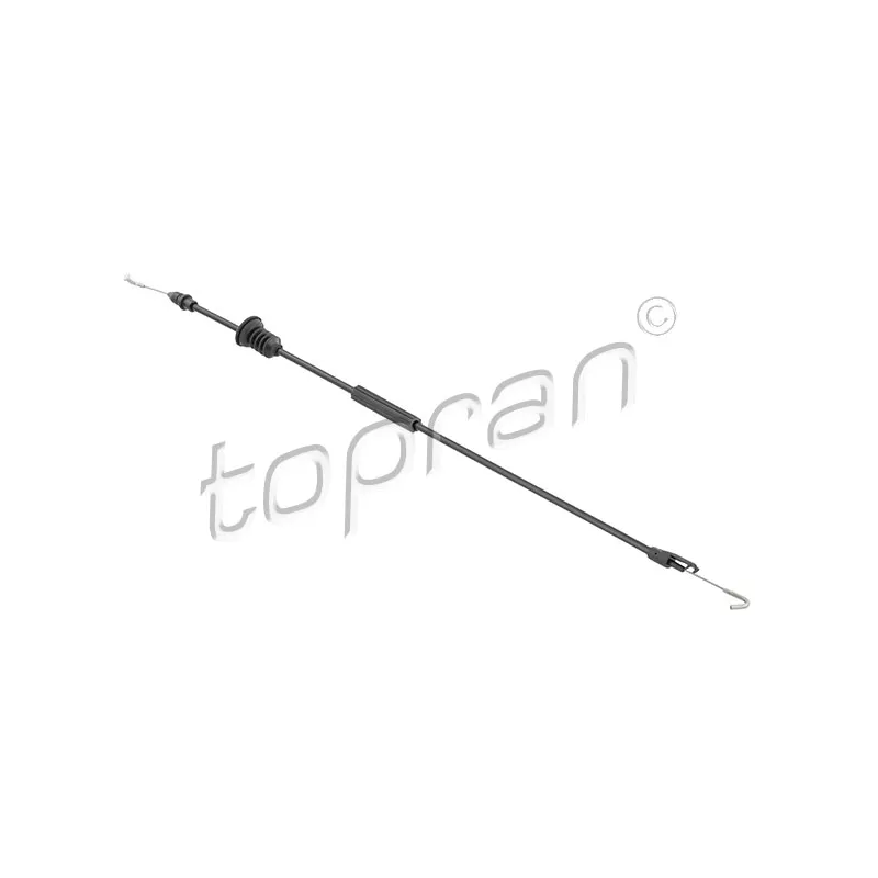 Tirette à câble, déverrouillage porte TOPRAN 118 363