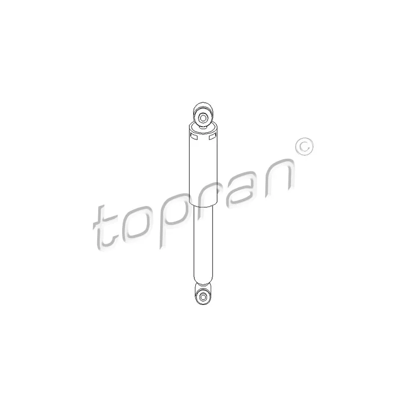 Jeu de 2 amortisseurs arrière TOPRAN 206 551