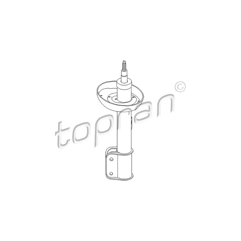 Amortisseur avant droit TOPRAN 206 692