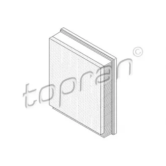 Filtre à air TOPRAN 207 542