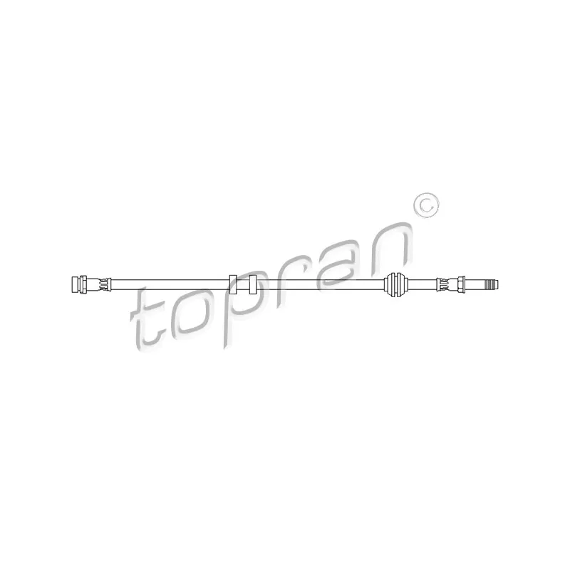 Flexible de frein TOPRAN 300 641