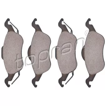 Jeu de 4 plaquettes de frein avant TOPRAN 301 423