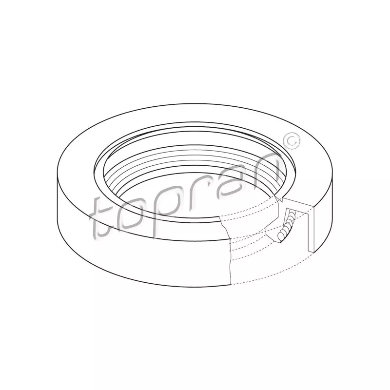Bague d'étanchéité, arbre à cames TOPRAN 302 428