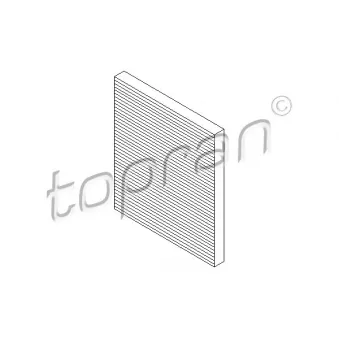 Filtre, air de l'habitacle TOPRAN 303 997