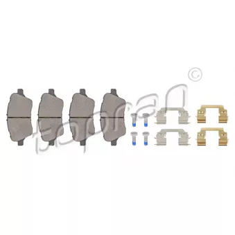 Jeu de 4 plaquettes de frein avant TOPRAN 304 403