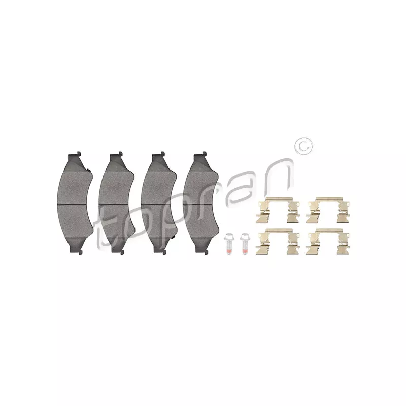 Jeu de 4 plaquettes de frein avant TOPRAN 305 186