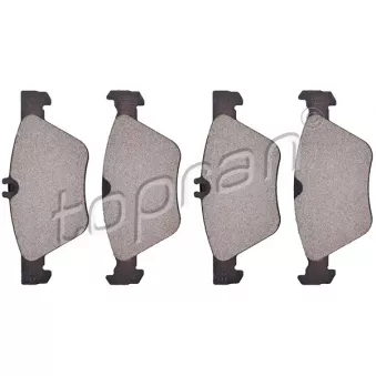 Jeu de 4 plaquettes de frein avant TOPRAN 400 427
