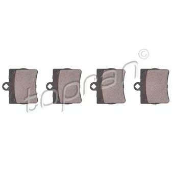 Jeu de 4 plaquettes de frein arrière TOPRAN 400 430