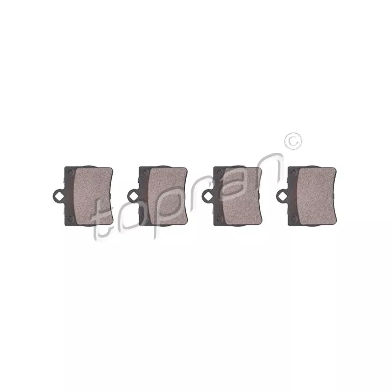 Jeu de 4 plaquettes de frein arrière TOPRAN 400 430