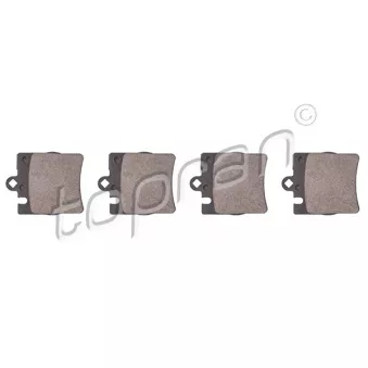 Jeu de 4 plaquettes de frein arrière TOPRAN 400 947