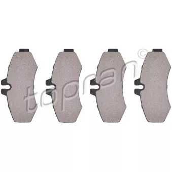 Jeu de 4 plaquettes de frein avant TOPRAN 401 286