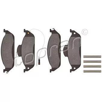 Jeu de 4 plaquettes de frein avant TOPRAN 401 287