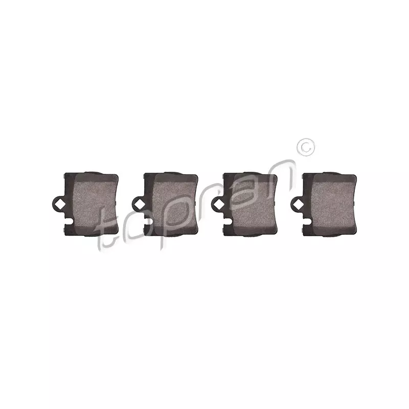 Jeu de 4 plaquettes de frein arrière TOPRAN 401 426