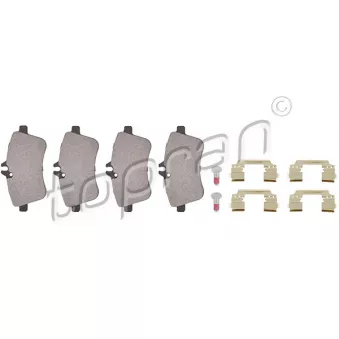 Jeu de 4 plaquettes de frein avant TOPRAN 401 437