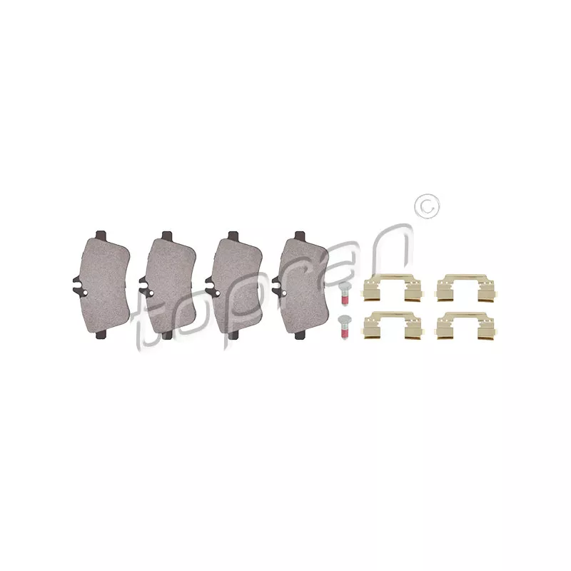 Jeu de 4 plaquettes de frein avant TOPRAN 401 437
