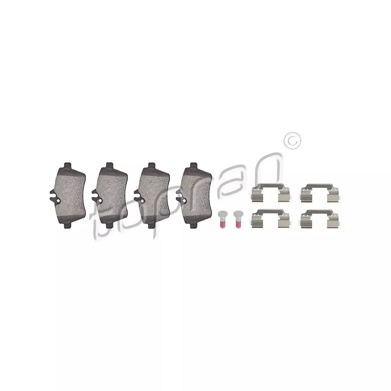 Jeu de 4 plaquettes de frein avant TOPRAN 401 438