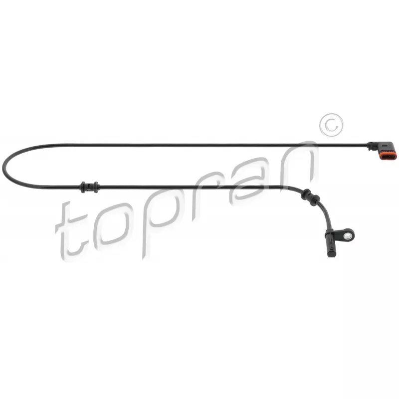 Capteur, vitesse de roue arrière droit TOPRAN 401 552