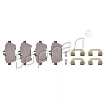 Jeu de 4 plaquettes de frein avant TOPRAN 401 648
