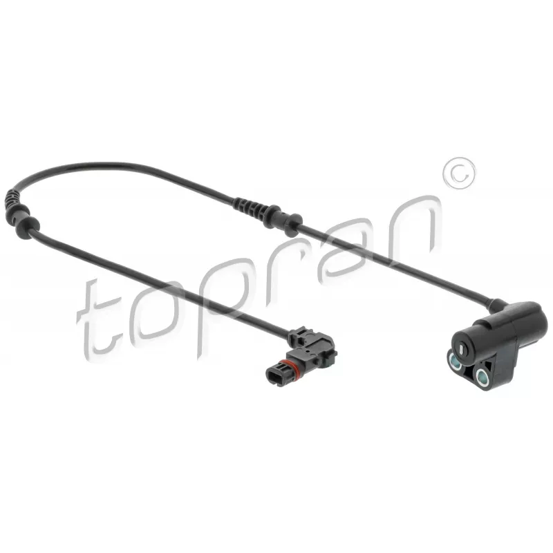 Capteur, vitesse de roue avant gauche TOPRAN 407 756