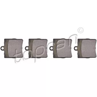 Jeu de 4 plaquettes de frein arrière TOPRAN 407 763