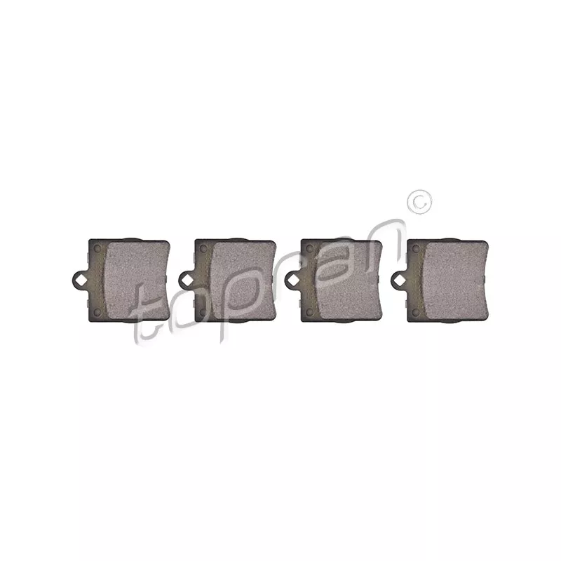 Jeu de 4 plaquettes de frein arrière TOPRAN 407 763