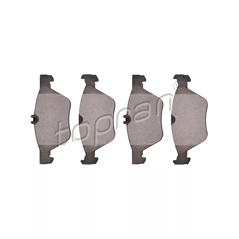 Jeu de 4 plaquettes de frein avant TOPRAN 407 765