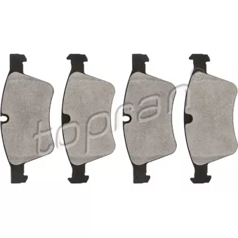 Jeu de 4 plaquettes de frein avant TOPRAN 408 326