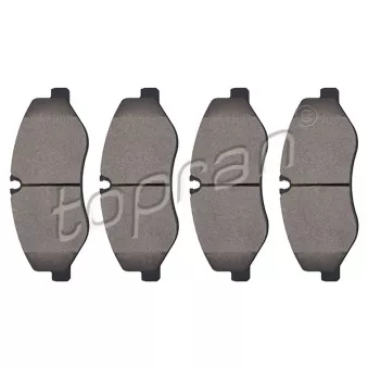 Jeu de 4 plaquettes de frein avant TOPRAN 409 325