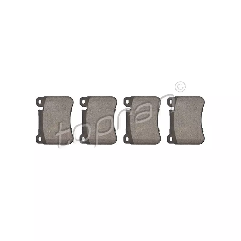 Jeu de 4 plaquettes de frein avant TOPRAN 409 421